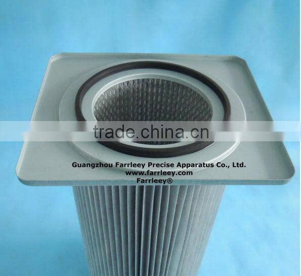 Spray booth filter cartridge, anti-static dust filter
