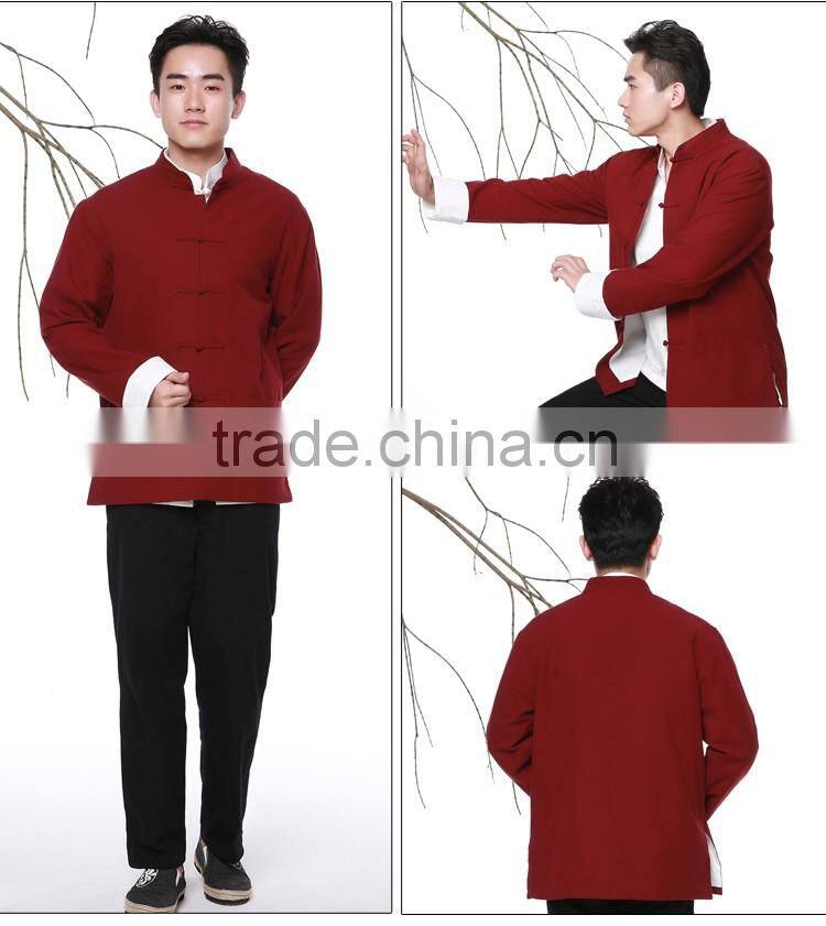 Traditional Chinese garments double-dick coat for Kungfu/Taiji Meditation menwear colorful Retail & wholesale
