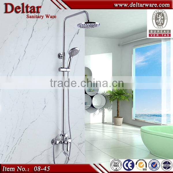 chrome electroplating surface brass shower set , hot sales ceramic cartridge shower set