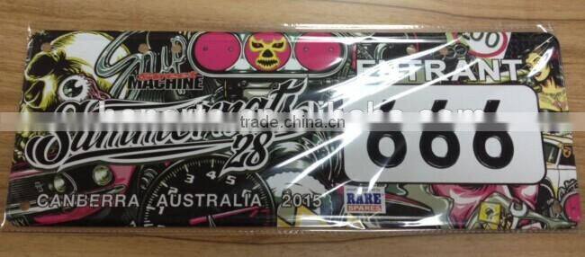 new embossed decorative license plate