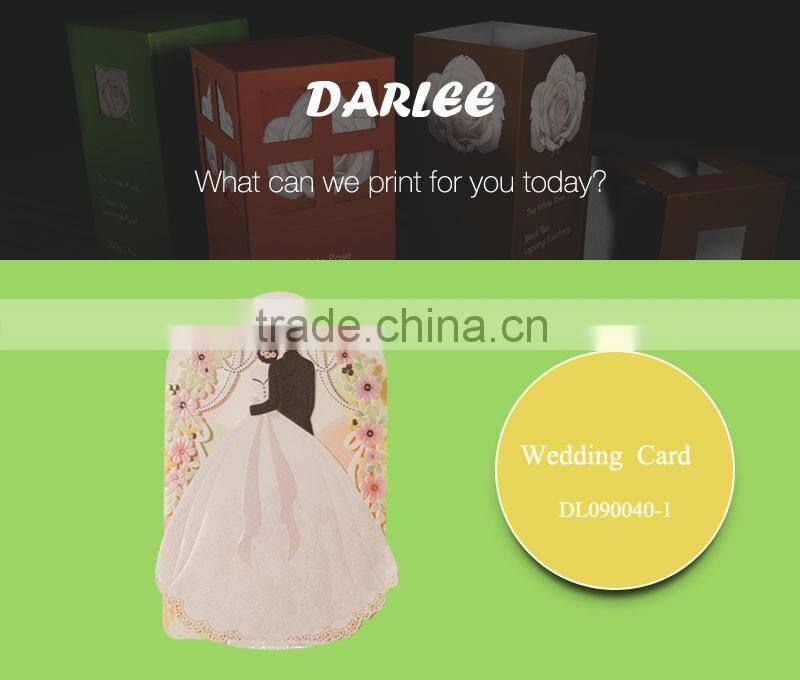 Chinese royal laser cut bengali wedding invitation card