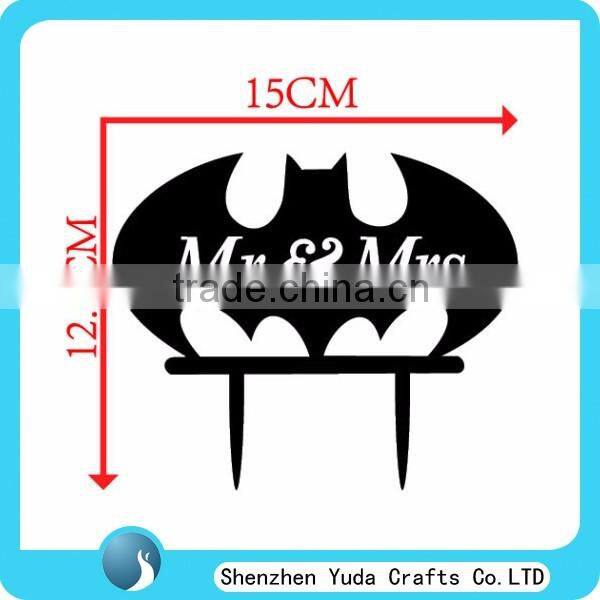 Funny Batman wedding cake topper, Mr&Mrs acrylic cake topper
