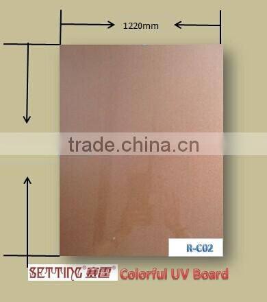 E1 Formaldehyde Emission Standards and First-Class Grade 9mm Popular Selling High Gloss UV Board UV MDF Board for Decoration