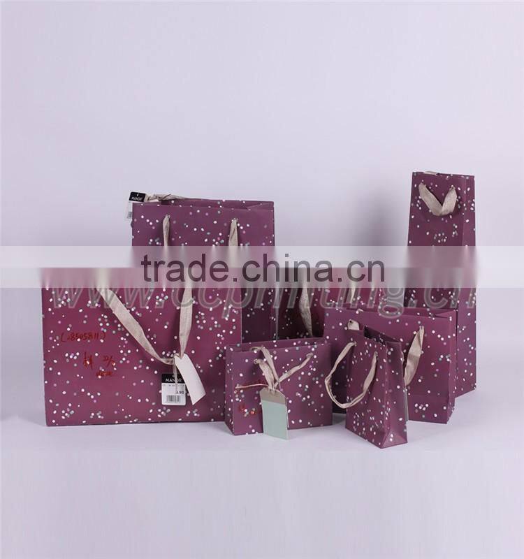 2016 New Luxury Shopping Paper Bag for Cloth