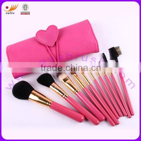 Latest fashion carmine-rose cosmetic tools for girls
