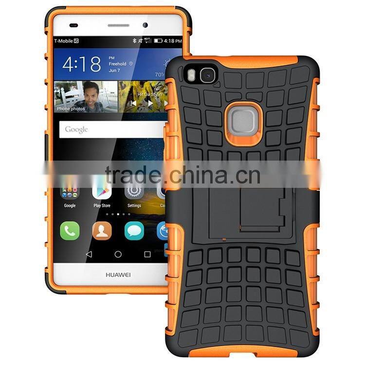 For HUAWEI P9 Lite Armor CASE Heavy Duty Hybrid Rugged TPU Impact Kickstand Hard Cover ShockProof Case