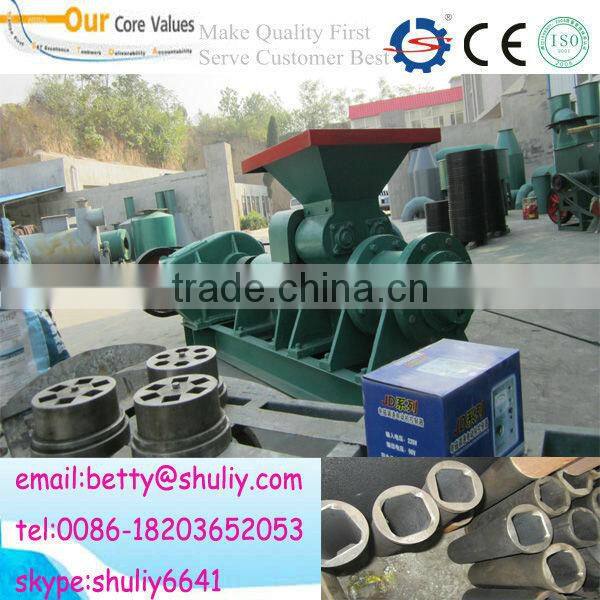 coal dust charcoal briquette extruder machine