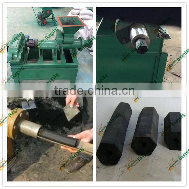 Screw press stick shape bbq Charcoal powder briquette machine seller