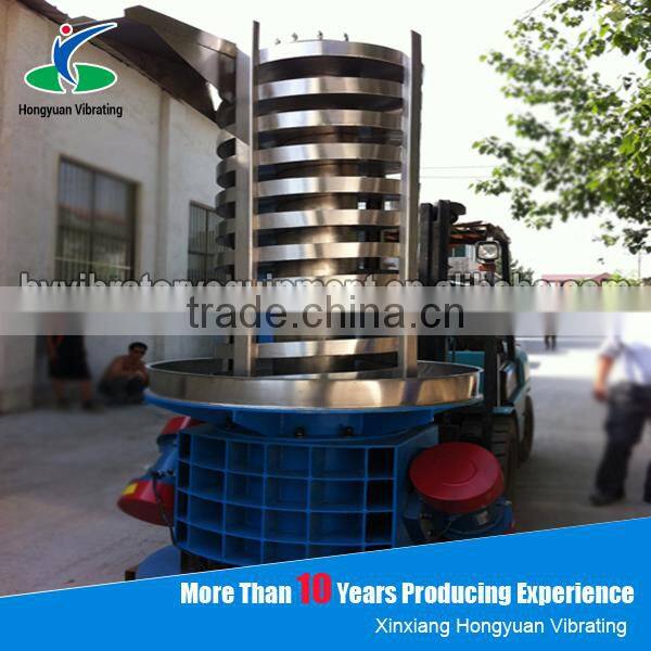 sand vertical conveyor/spiral elevator vertical spiral chute