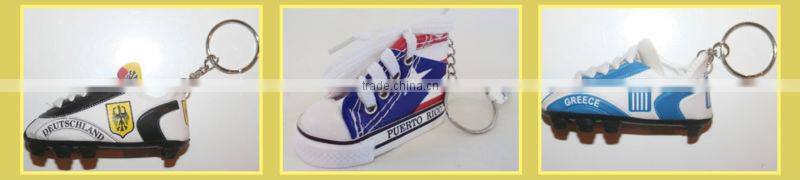 2014 brasil football world cup pvc shoe key ring