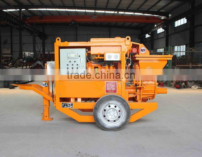 China made hydraulic concrete pump with mixer machine China price