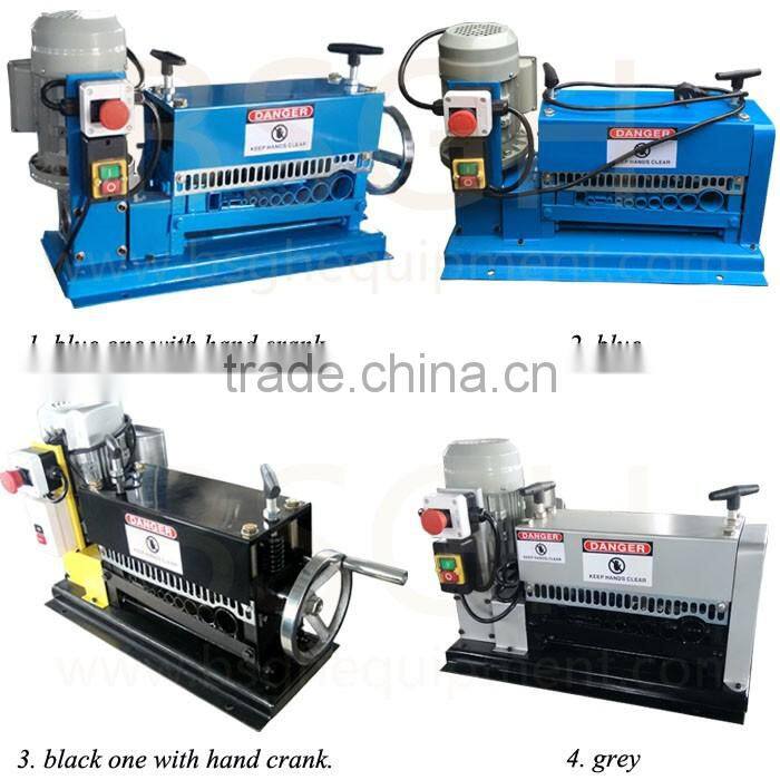China manufacturer famous copper wire stripping machine cable scrap peeling machine