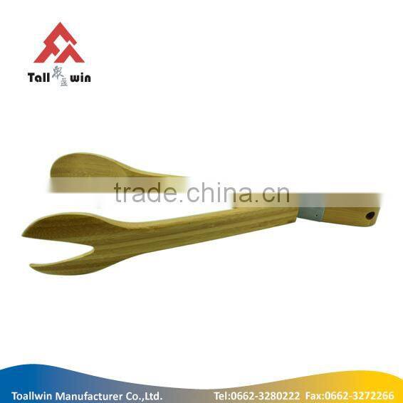 high quality bamboo multifunction kitchen tongs