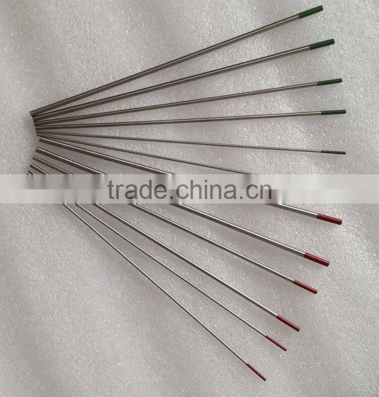 tungsten cerium and tungsten lanthanium electrodes