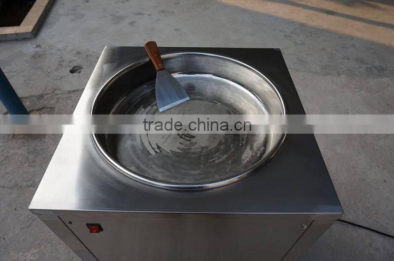 Material Steel single pan fried ice machine, yogurt, ice cream making machine