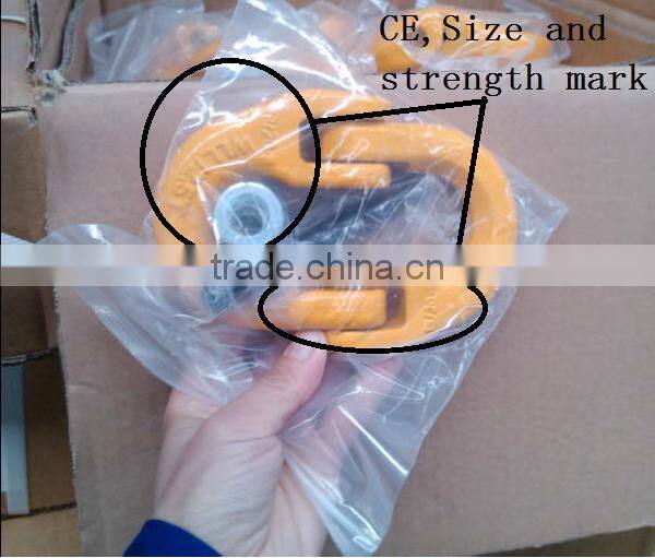 Plastic painted Grade80 alloy steel chain connecting link for lifting