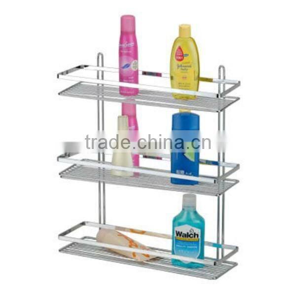3 tier bathroom shower shampoo matal rack