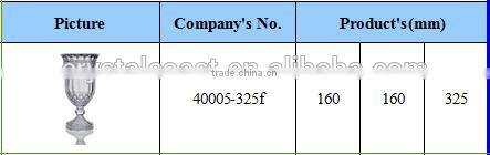 Clear Square glass vases wholesale with glass stand