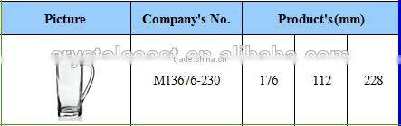 Good quality 7pcs machine made glass water jug glass pitcher