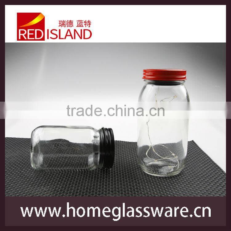 decorative solar energy flaring glass jar