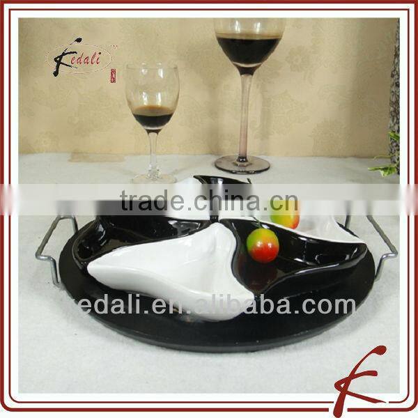 China Factory Wholesale White Ceramic Porcelain Dinner Set Sauce Dish