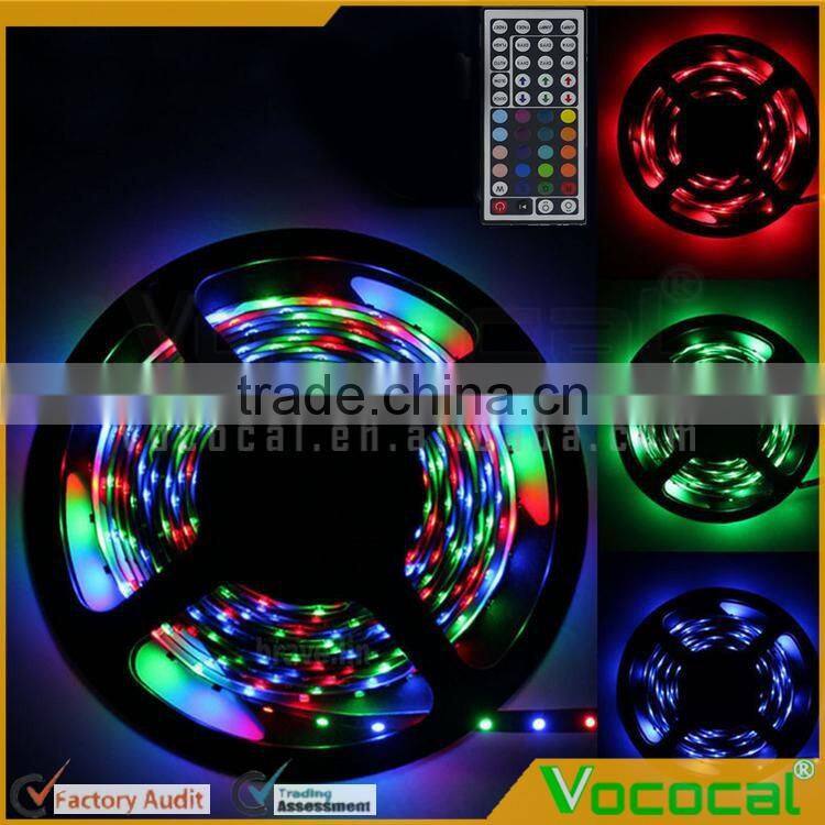 10M 3528 Waterproof SMD RGB 600LEDs Party LED Strip Light Kit Lamp 44Key IR remote EU Plug