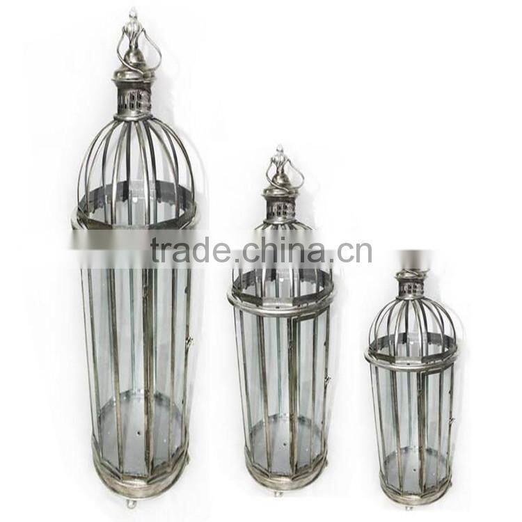 Cheap Metal And Glass French Candle Lantern Customized Decorative Lantern