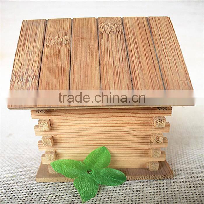 Unfinished conjoined kids pine wood cutting toys house shape wood toys for sale
