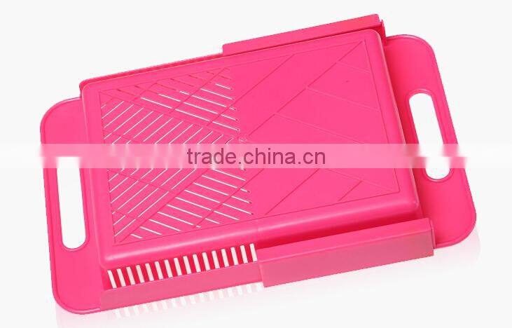 Wholesale Stock Kitchen Vegetable&Fruit Plastic Chopping Board Drain Board Draining Rack Storage Rack