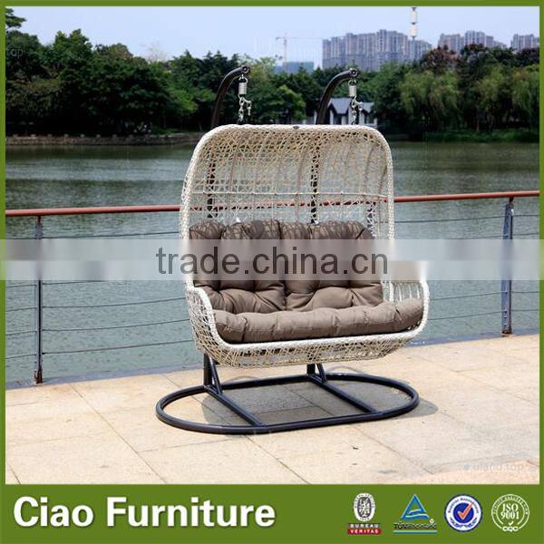 Garden furniture two seat outdoor patio swing