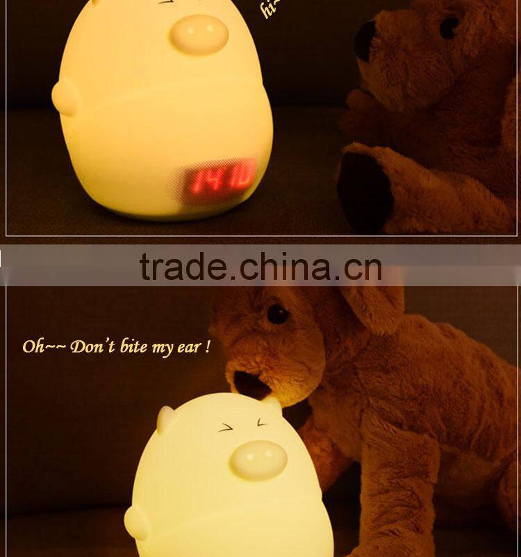 decoration lighting alarm toy nightlight for kids animal led lamp