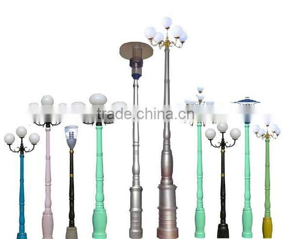 China supplier 6m double arm street light pole