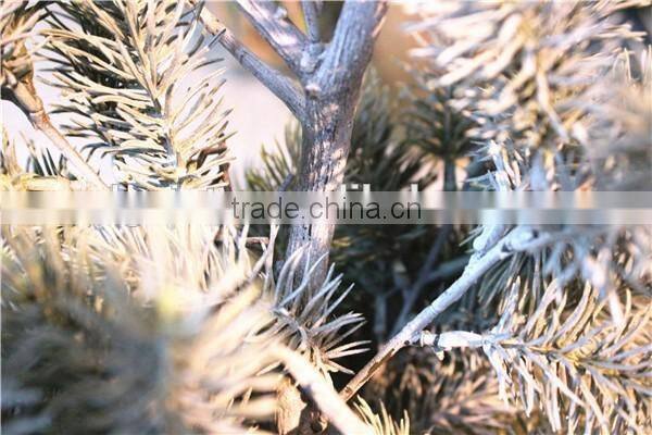 60cm Artificial all white Christmas ornamental small fake pine tree with snow effect