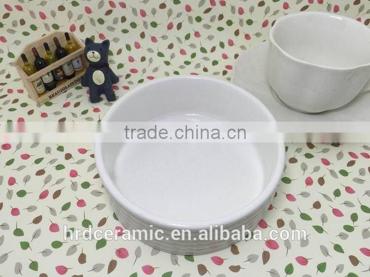 Stocked ceramic bowl stocked , wholesale bakeware ceramic bowl ,cheap bakeware porcelain bowl
