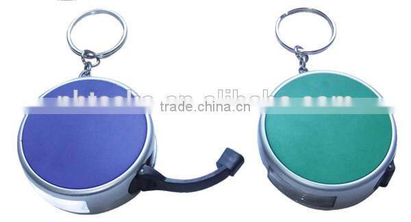 Fashion design plastic pocket LED flashlight with key ring