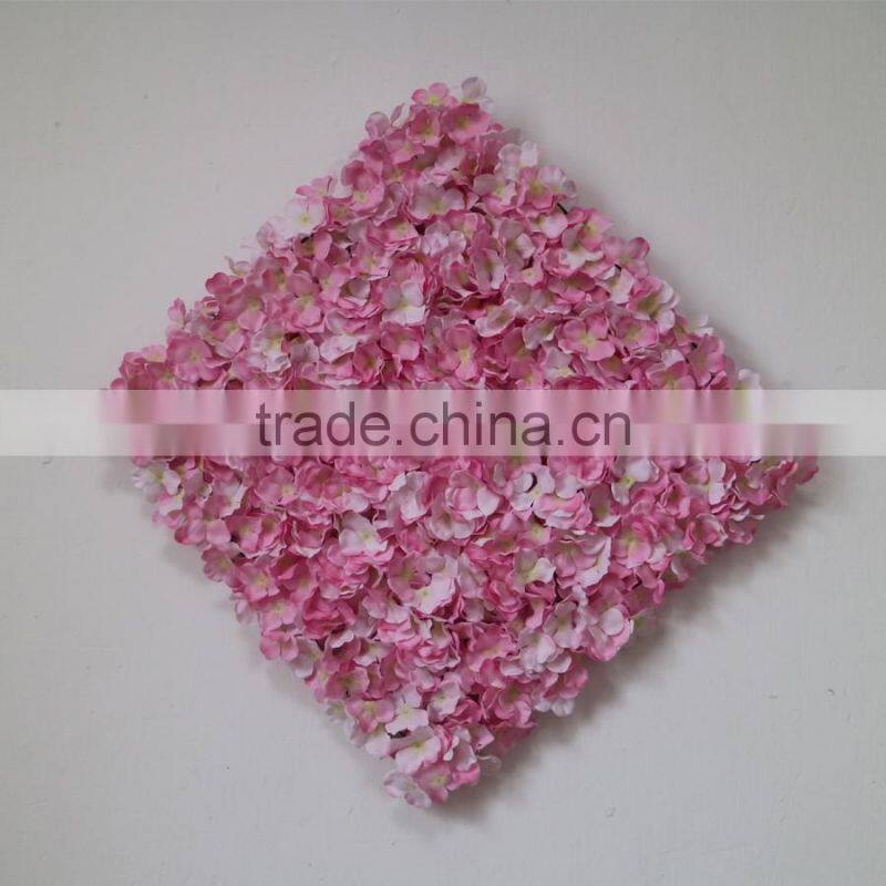 Artificial pink hydrangea flower mat flower carpet