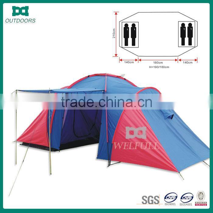 Good quality family tunnel tent for 4 person