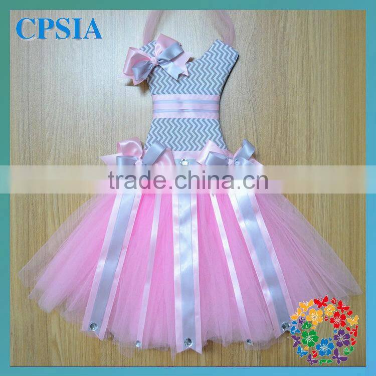 wholesale tutu bow holder red tulle with ribbon bow christmas bow holder