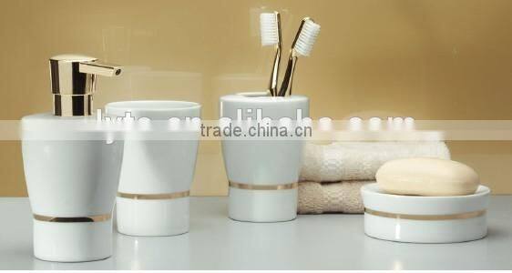 HOT sale White Ceramic bathroom set,bathroom accessories set