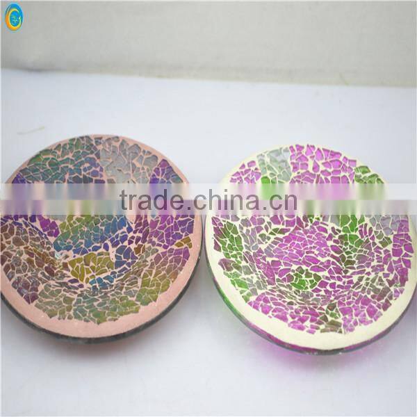 2014 Glass Mosaic Candle Holders