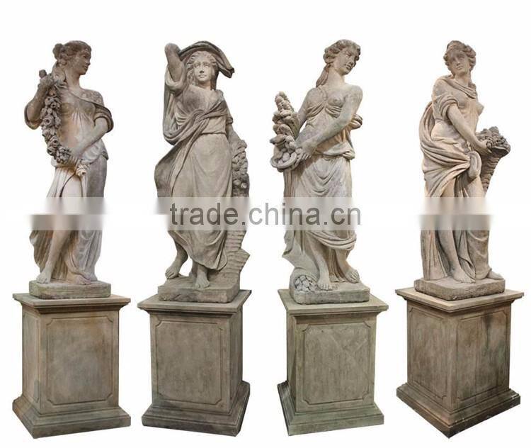large garden stone decoration marble four season garden statues for sale
