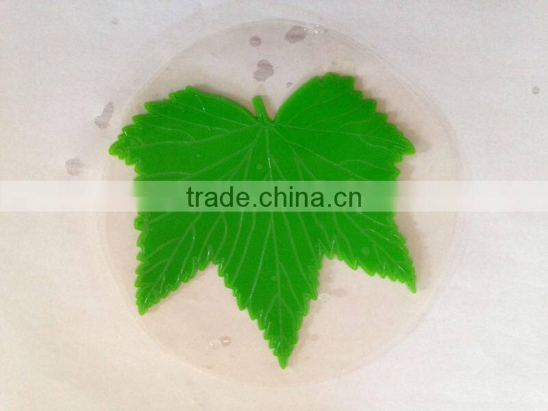 Leaf shape green PU pad