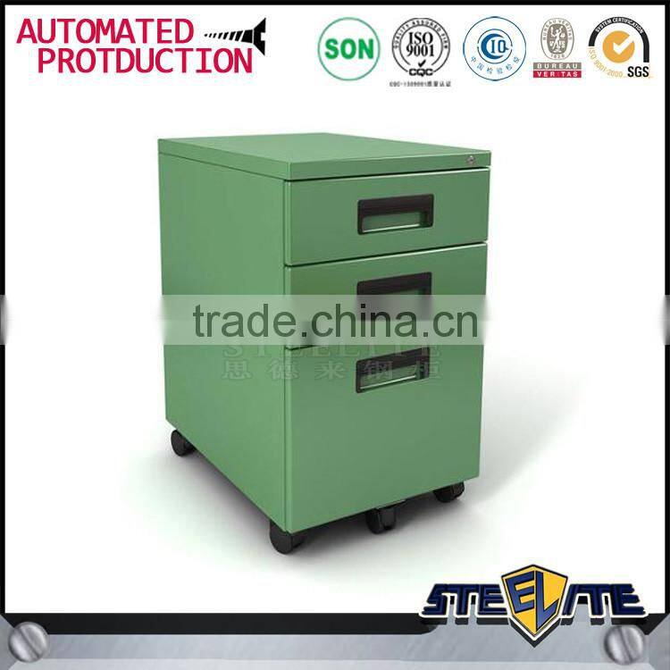 Luoyang new style 3 drawer steel mobile pedestal filing cabinet for office/home