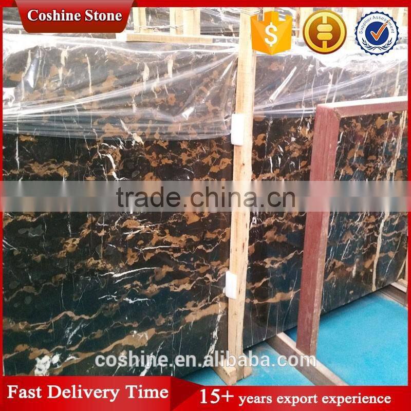 Nero portoro gold marble slab on sale