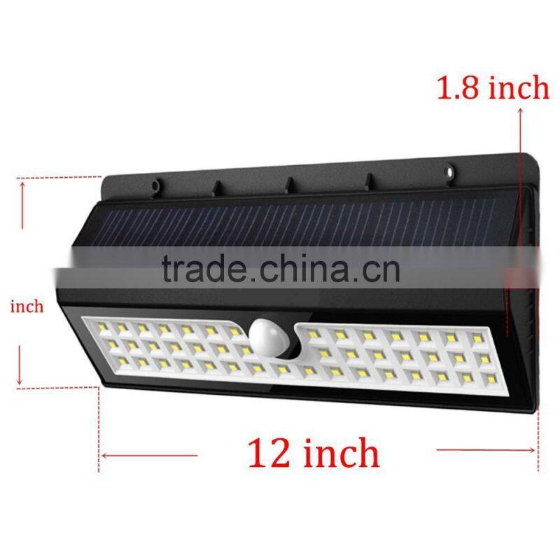 44 LED Detailed solar garden light parts hot sale solar street light