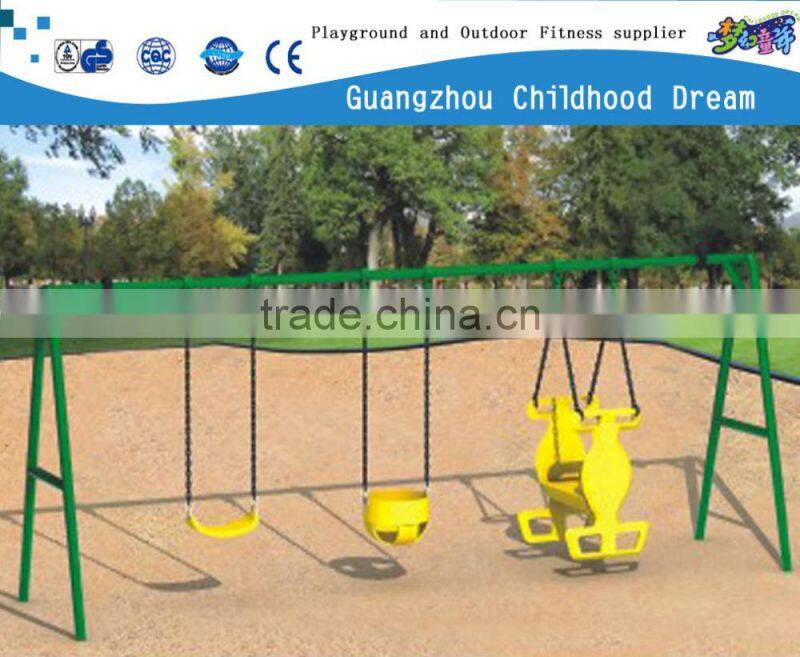 (CHD-907) Outdoor three seat old school baby swing