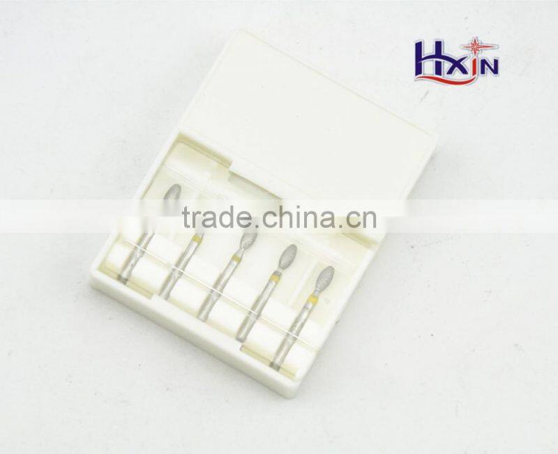 Mini stainless steel electroplated diamond bur set for dental/Diamond Dental Bur and files