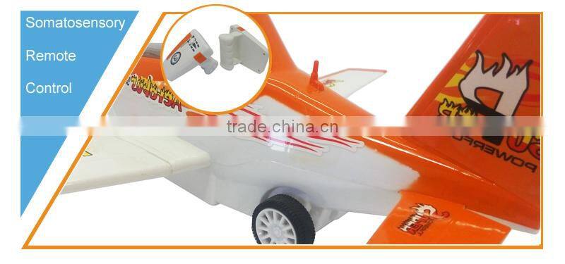 Somatosensory RC helicopter with light sound unmanned plane engine sensory toys