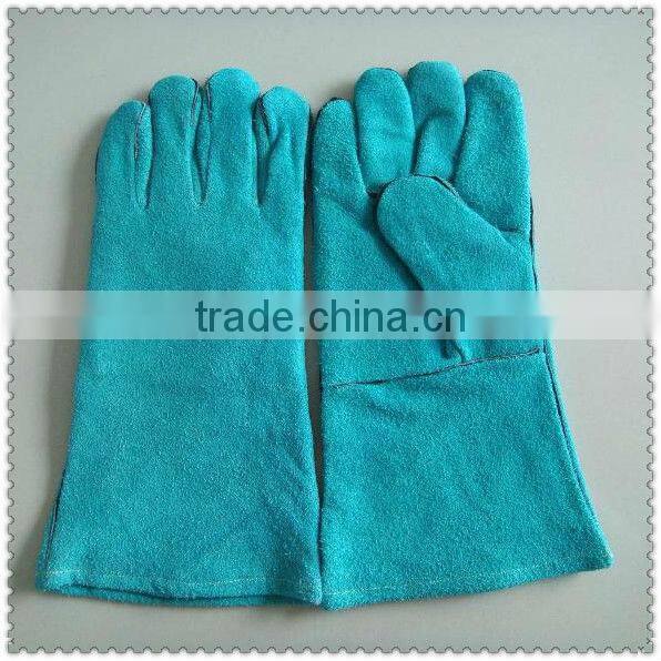 Grey Reinforced Palm Cow Split Leather Welding Gloves JRW41