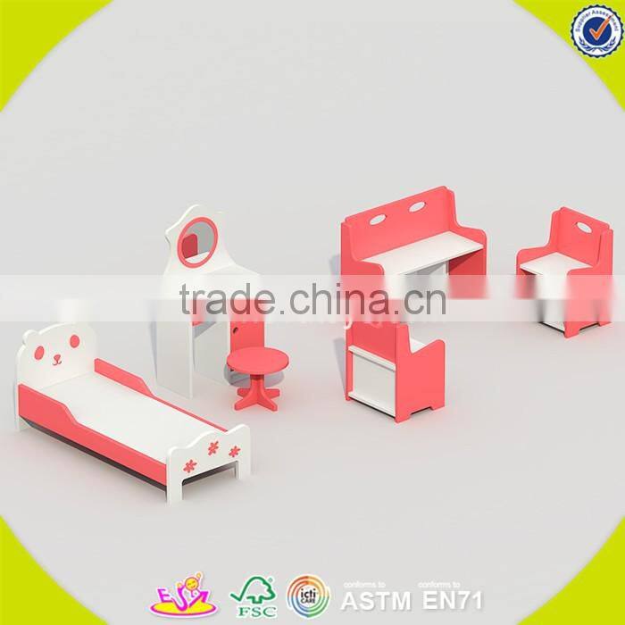 Wholesale preschool furniture wooden children role play toy furniture cheap wooden children bedroom furniture W08H073